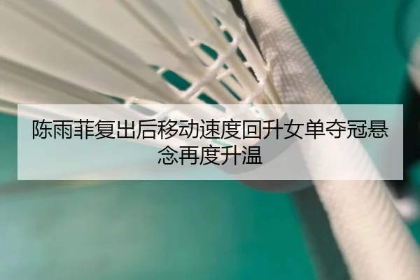 陈雨菲复出后移动速度回升女单夺冠悬念再度升温 - leyu